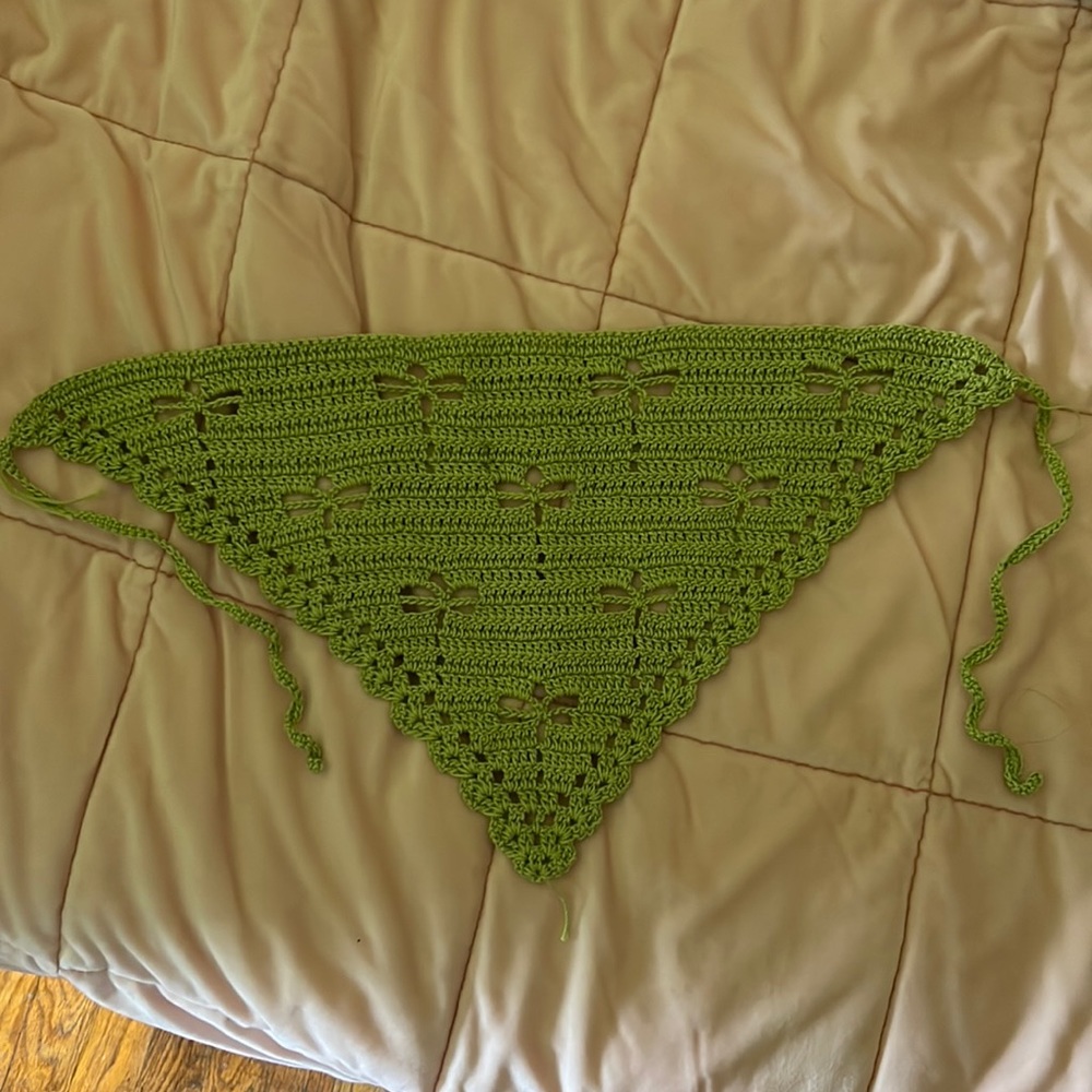 crochet dragonfly bandanna